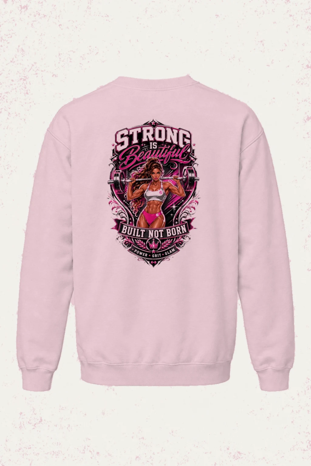 "Strong Is Beautiful" Heavy Blend Unisex Crewneck Sweatshirt | Gildan 18000