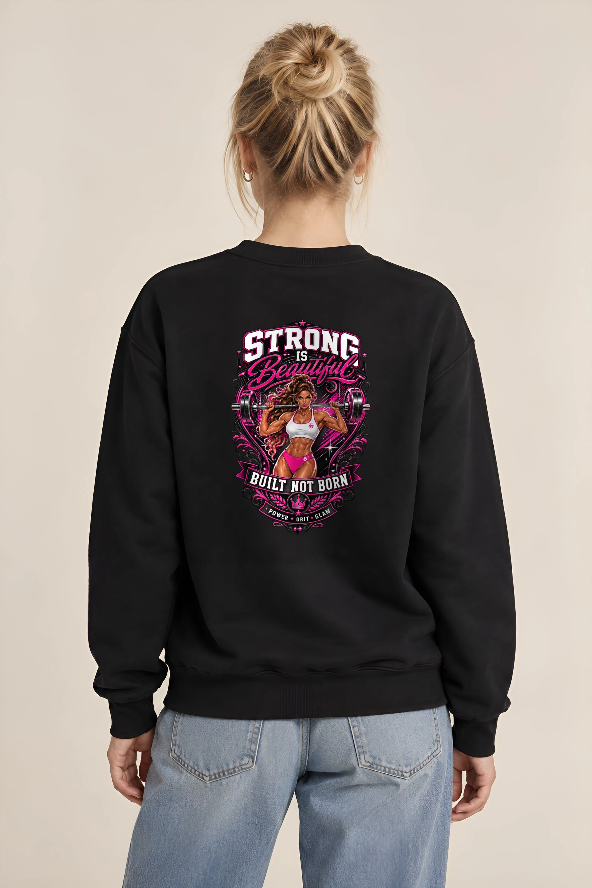 "Strong Is Beautiful" 1 Crewneck Sweatshirt