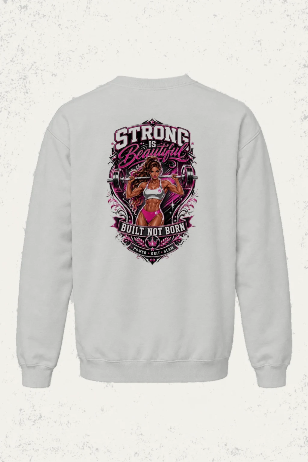 "Strong Is Beautiful" Heavy Blend Unisex Crewneck Sweatshirt | Gildan 18000