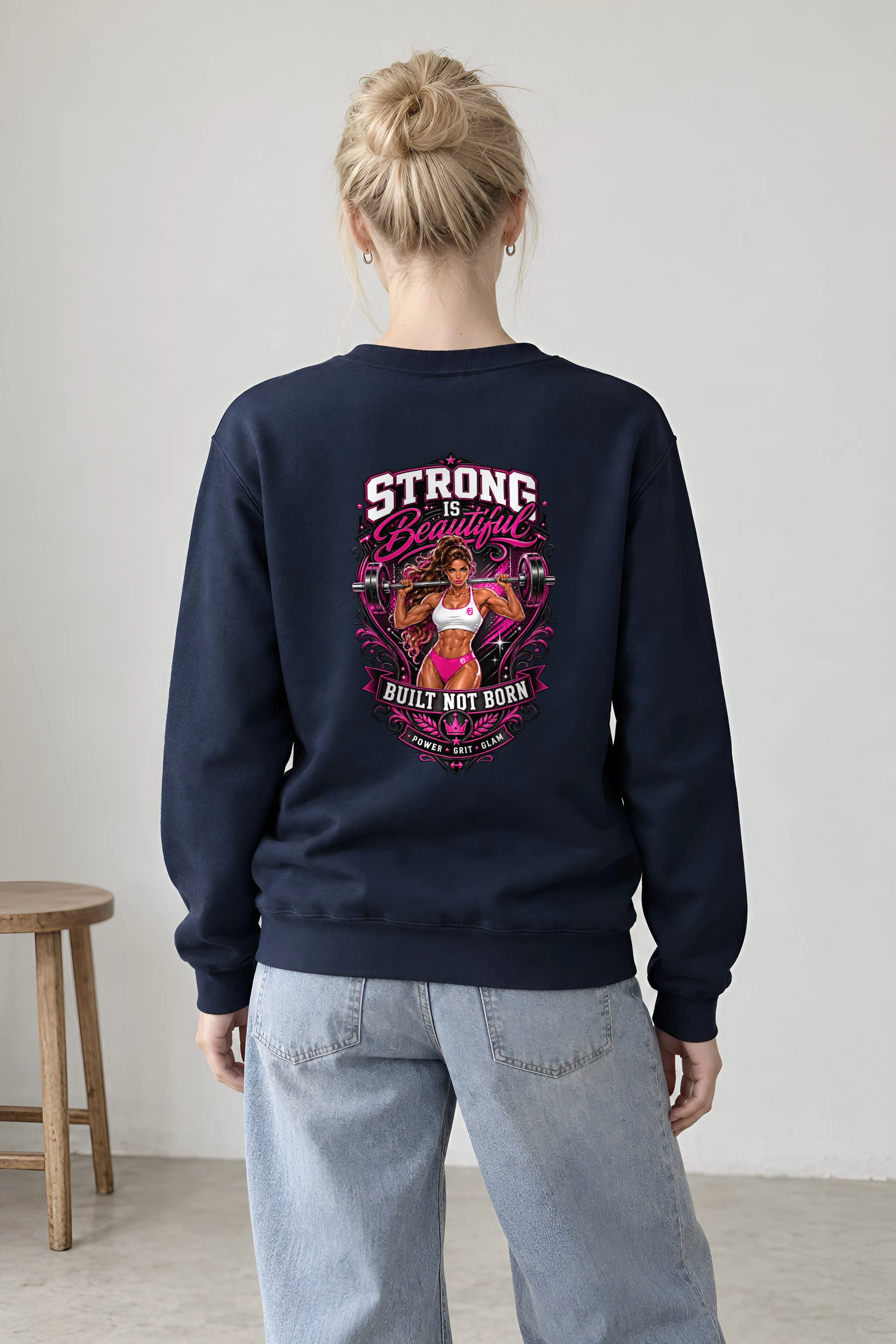 "Strong Is Beautiful" 1 Crewneck Sweatshirt