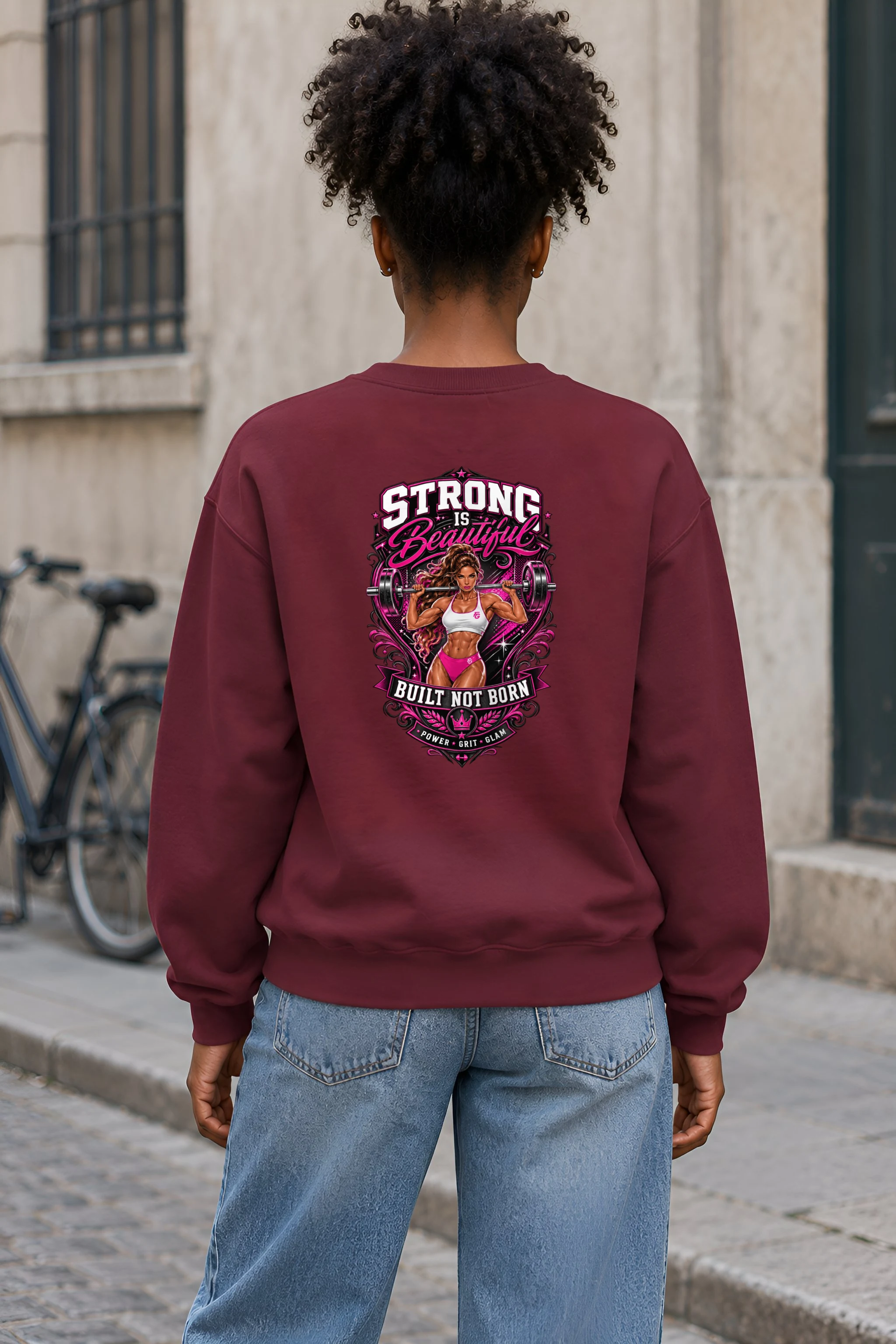 "Strong Is Beautiful" 1 Crewneck Sweatshirt