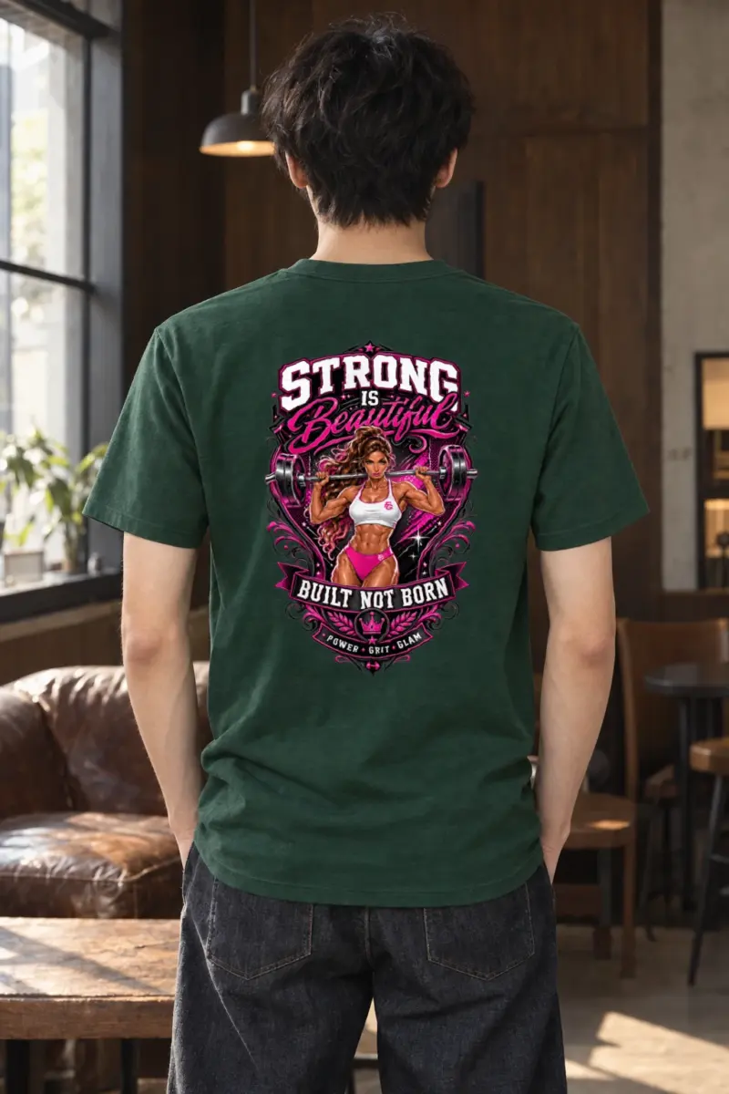 "Strong Is Beautiful" Heavyweight Unisex Crewneck T-shirt