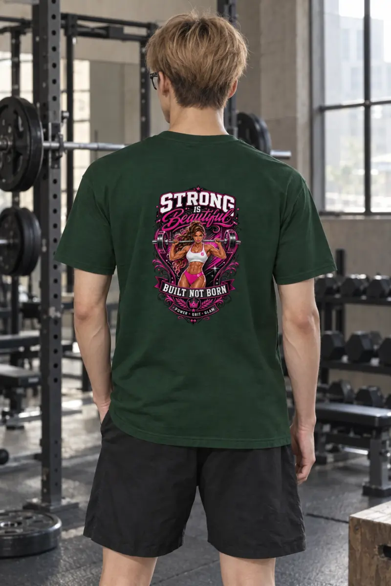 "Strong Is Beautiful" Heavyweight Unisex Crewneck T-shirt