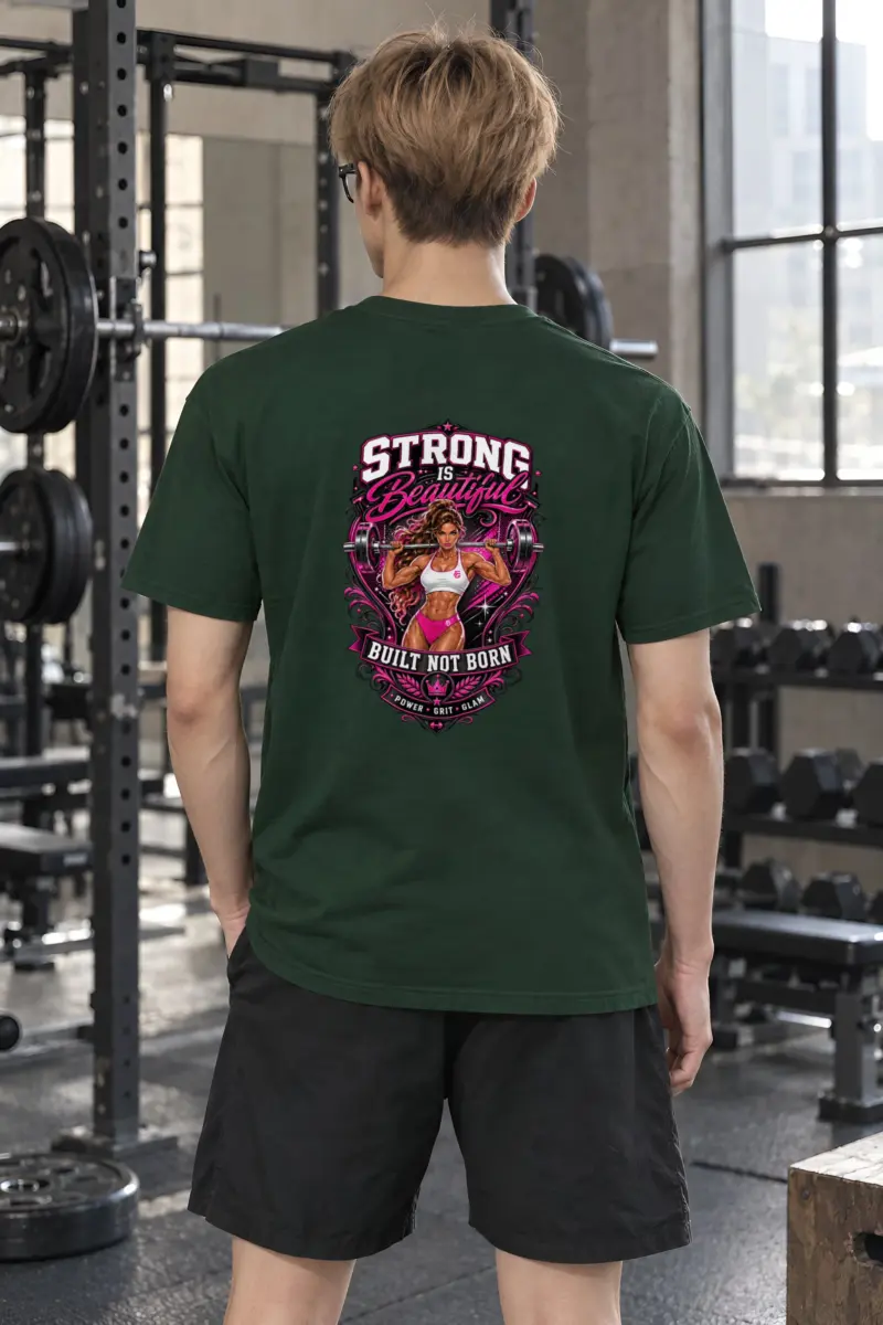 "Strong Is Beautiful" Heavyweight Unisex Crewneck T-shirt