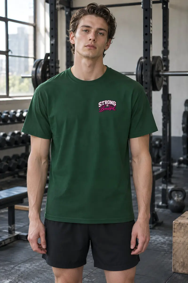 "Strong Is Beautiful" Heavyweight Unisex Crewneck T-shirt