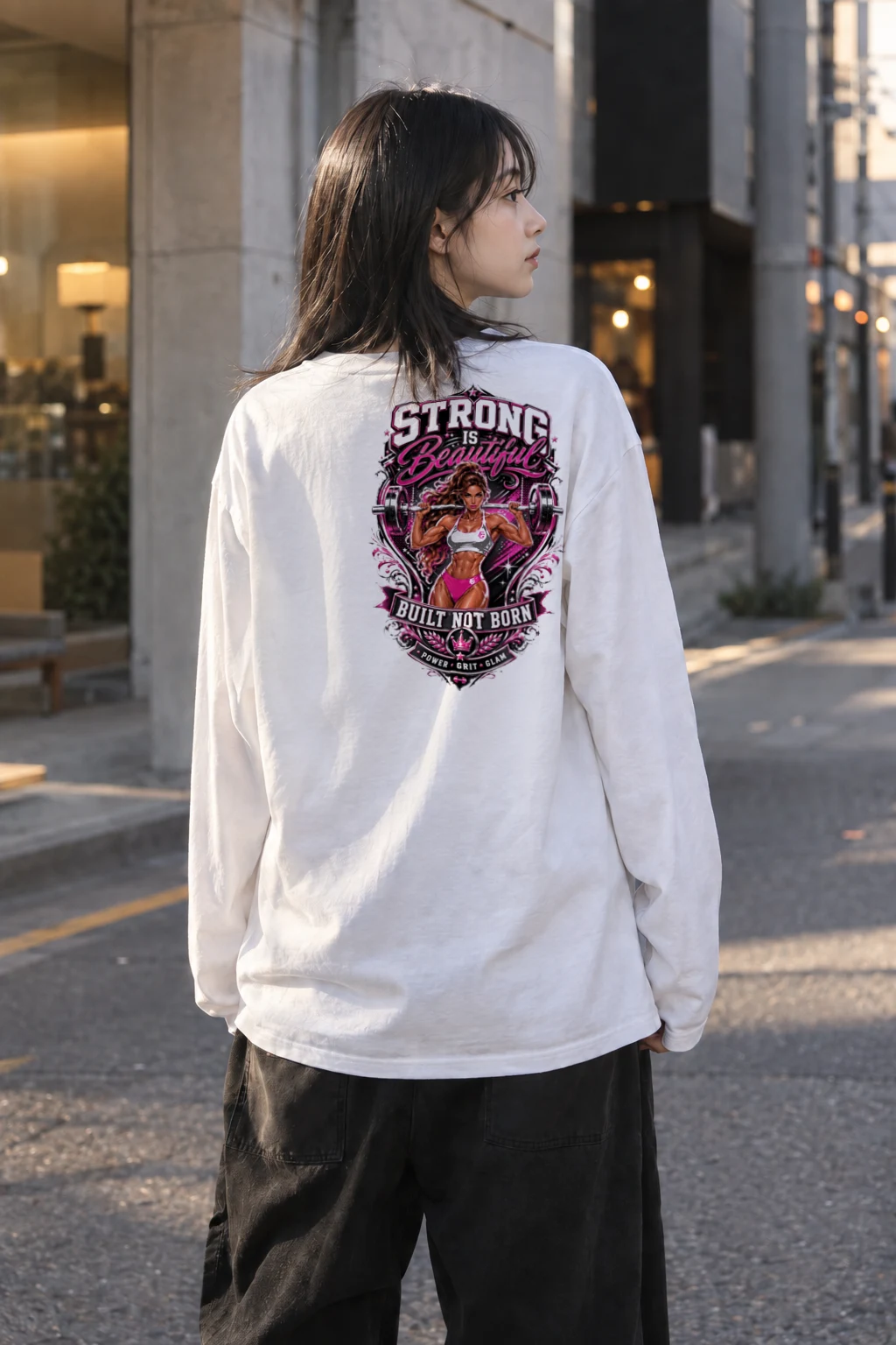 "Strong Is Beautiful" Unisex Longsleeve T-shirt | Gildan 2400