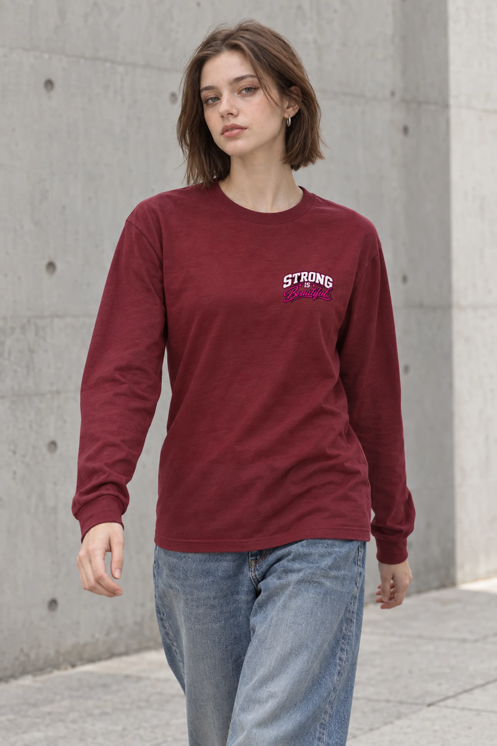 "Strong Is Beautiful" Unisex Longsleeve T-shirt
