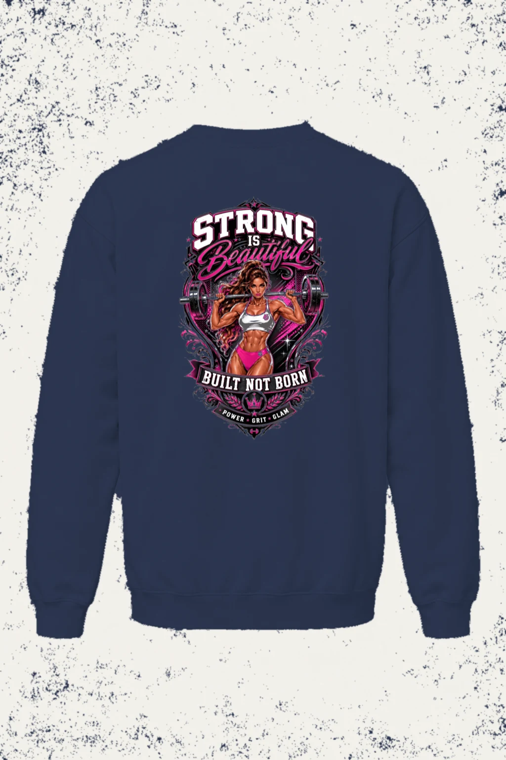 "Strong Is Beautiful" Unisex Sponge Fleece Crewneck Sweatshirt | Bella + Canvas 3901