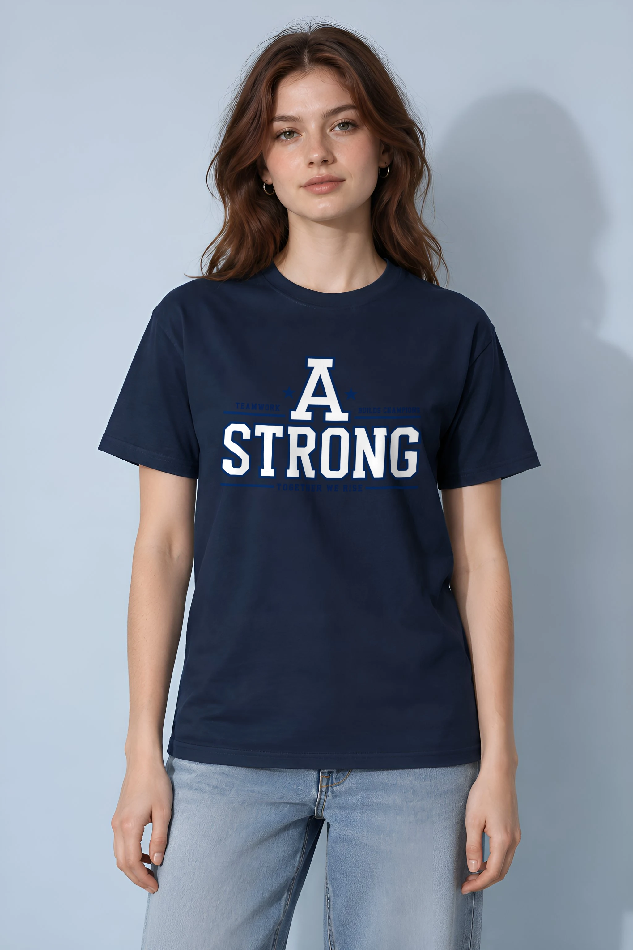 "Strong Together" Heavyweight Unisex Crewneck T-shirt