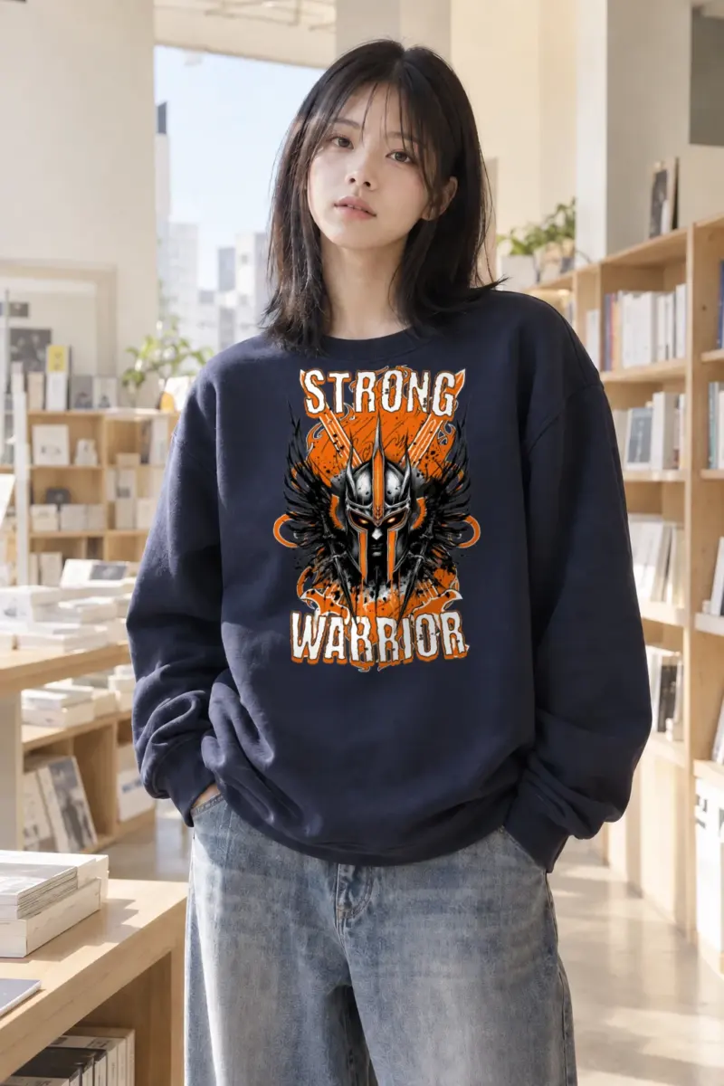 "Strong Warrior" Heavy Blend Unisex Crewneck Sweatshirt | Gildan 18000