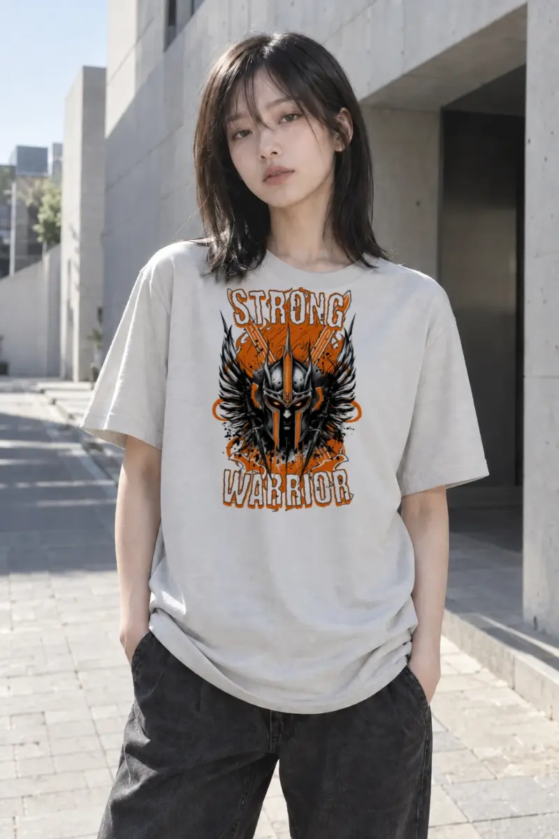 “Strong Warrior” Heavyweight Unisex Crewneck T-shirt | Gildan 5000