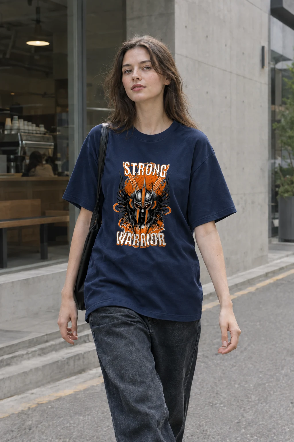 "Strong Warrior" Heavyweight Unisex Crewneck T-shirt | Gildan 5000