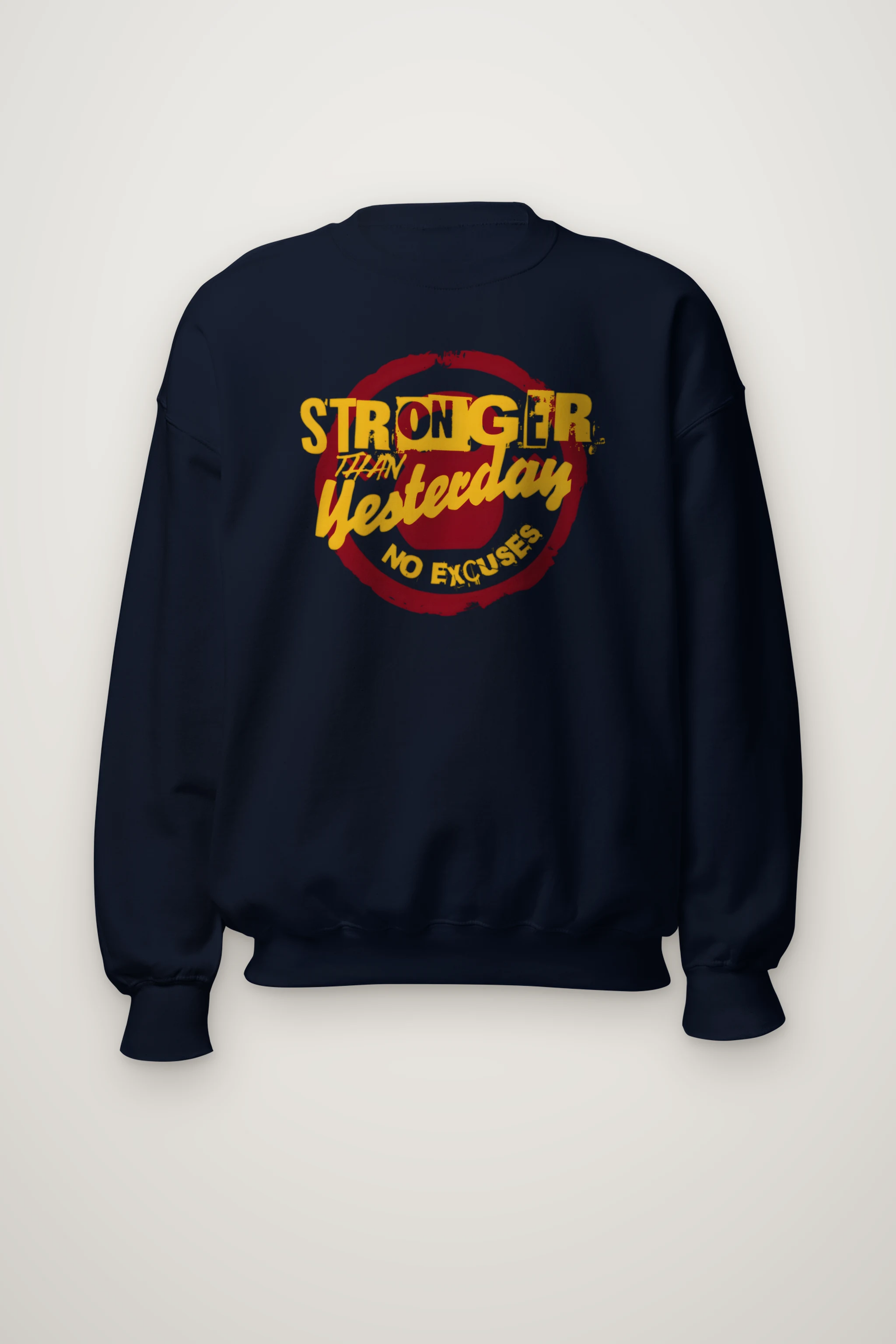"Stronger Than Yesterday" Heavy Blend Unisex Crewneck Sweatshirt