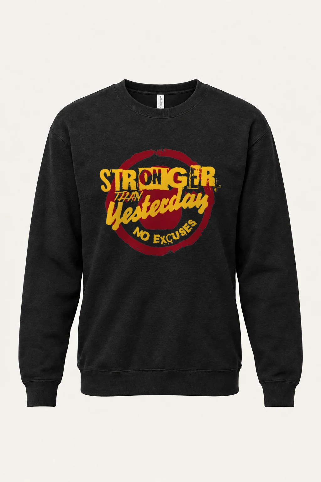 "Stronger Than Yesterday" Heavy Blend Unisex Crewneck Sweatshirt | Gildan 18000