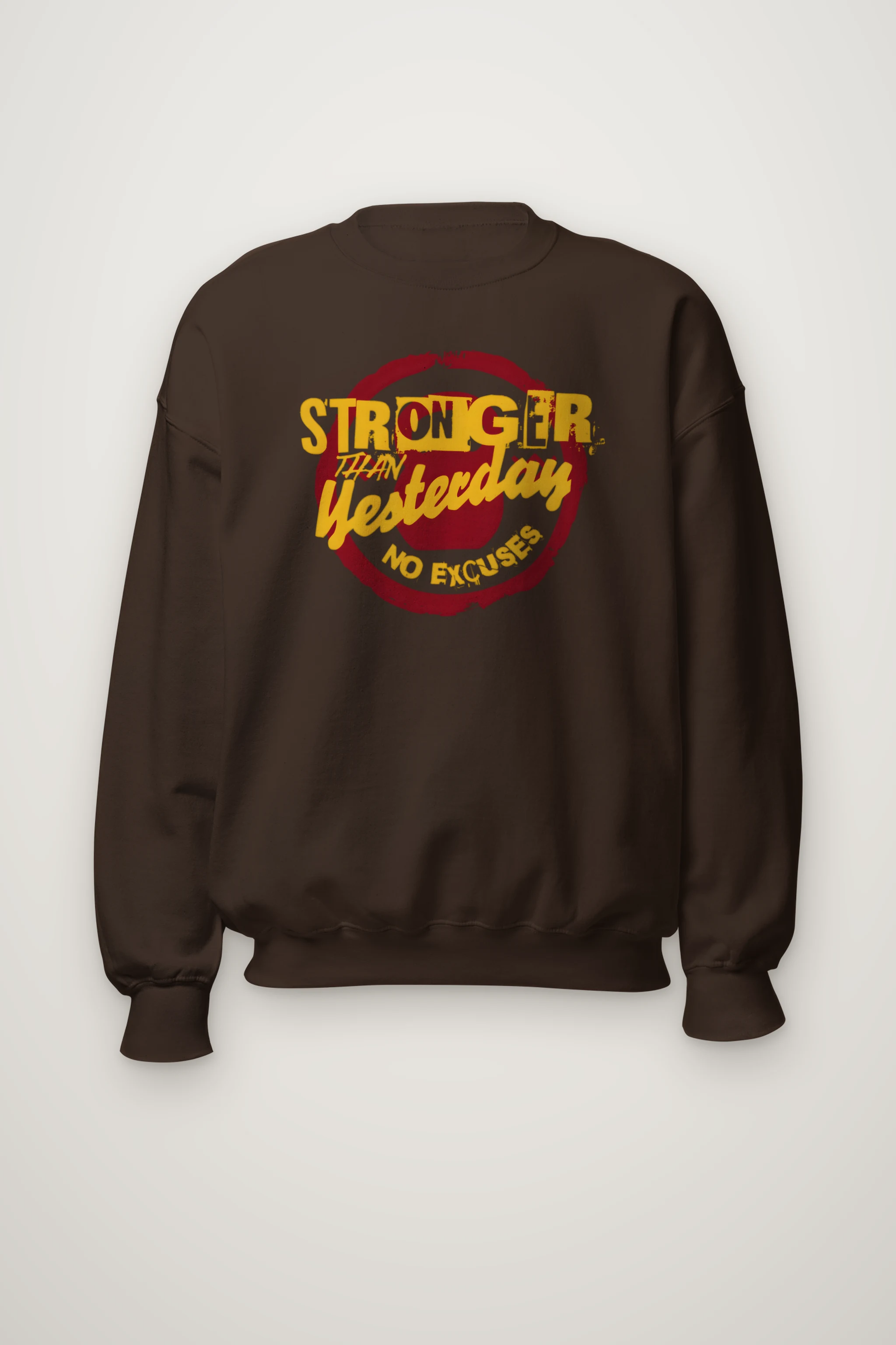 "Stronger Than Yesterday" Heavy Blend Unisex Crewneck Sweatshirt