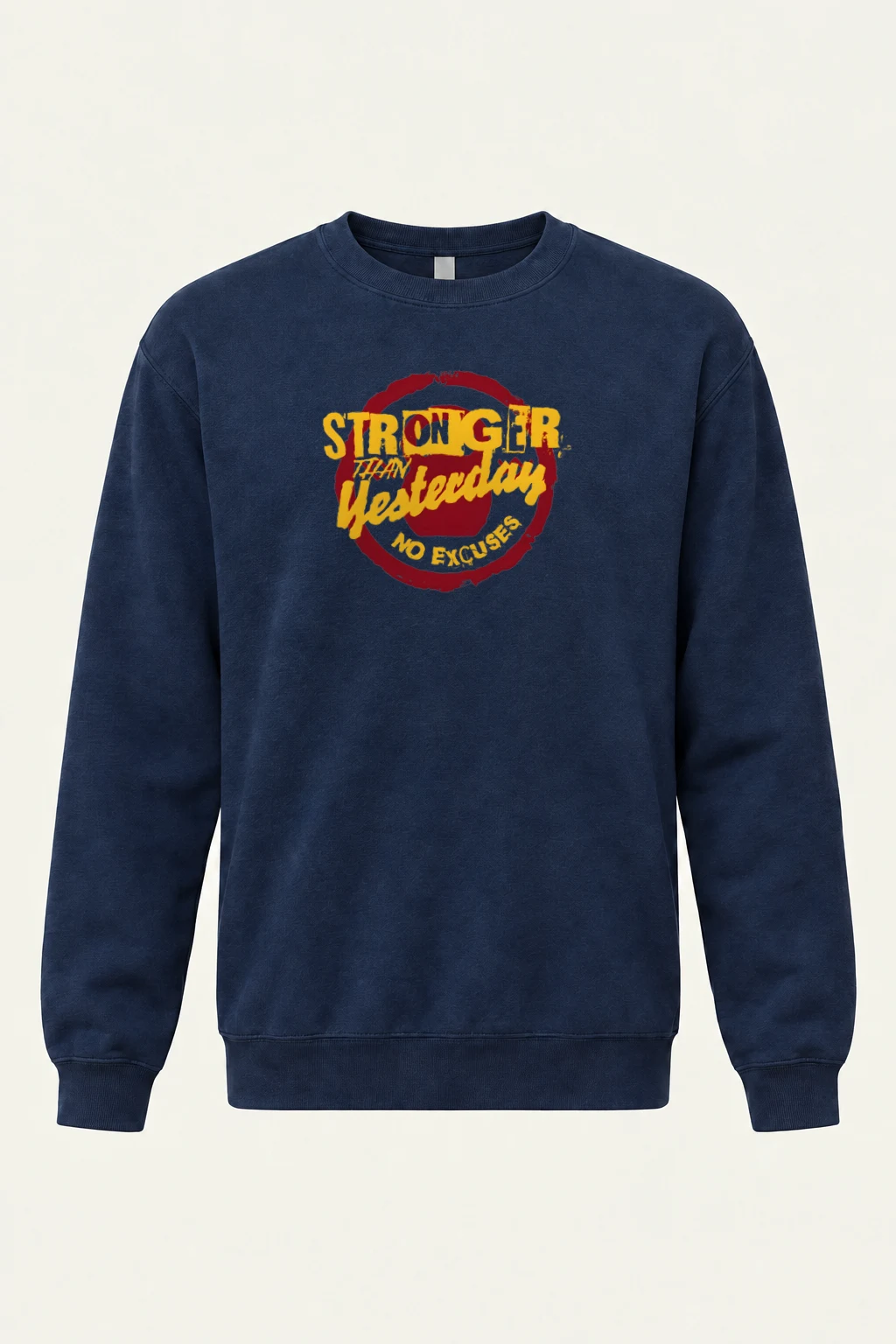 "Stronger Than Yesterday" Heavy Blend Unisex Crewneck Sweatshirt | Gildan 18000
