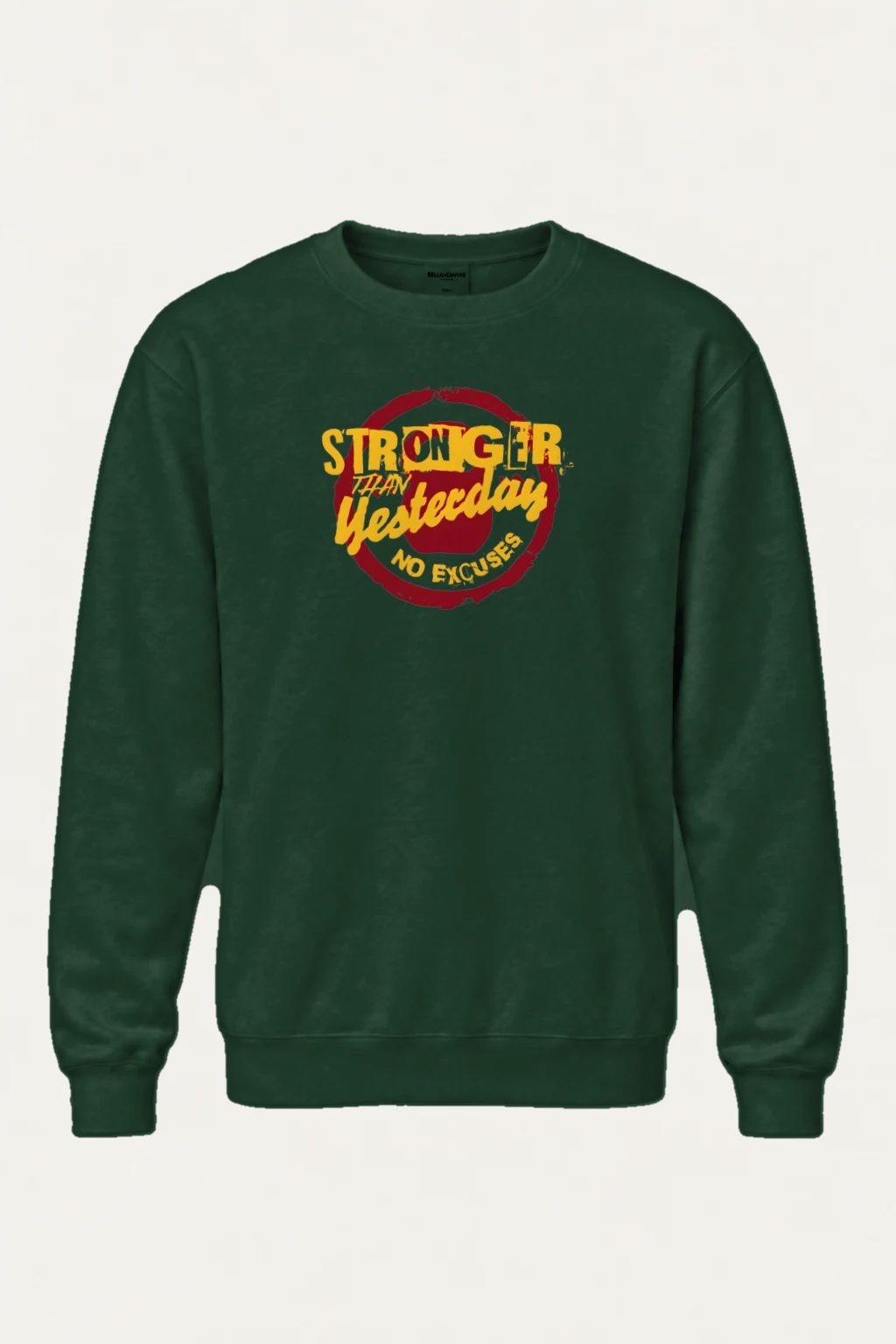 "Stronger Than Yesterday" Heavy Blend Unisex Crewneck Sweatshirt | Gildan 18000