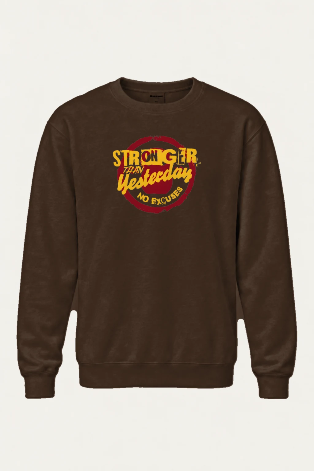 "Stronger Than Yesterday" Heavy Blend Unisex Crewneck Sweatshirt | Gildan 18000