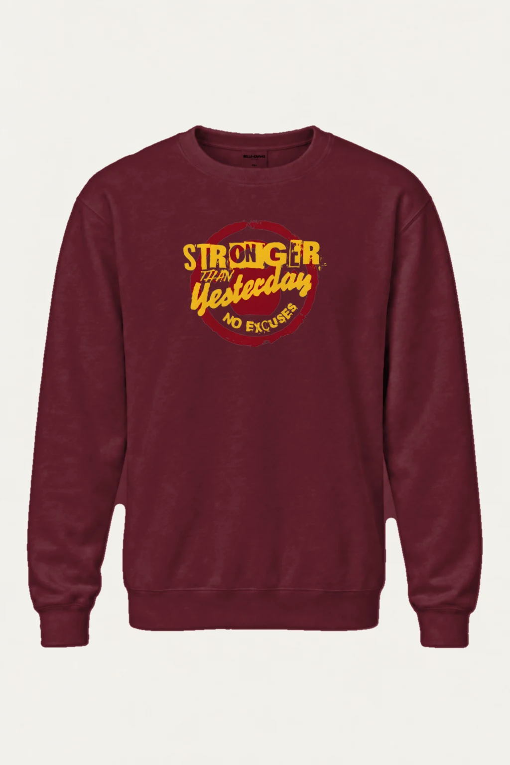 "Stronger Than Yesterday" Heavy Blend Unisex Crewneck Sweatshirt | Gildan 18000