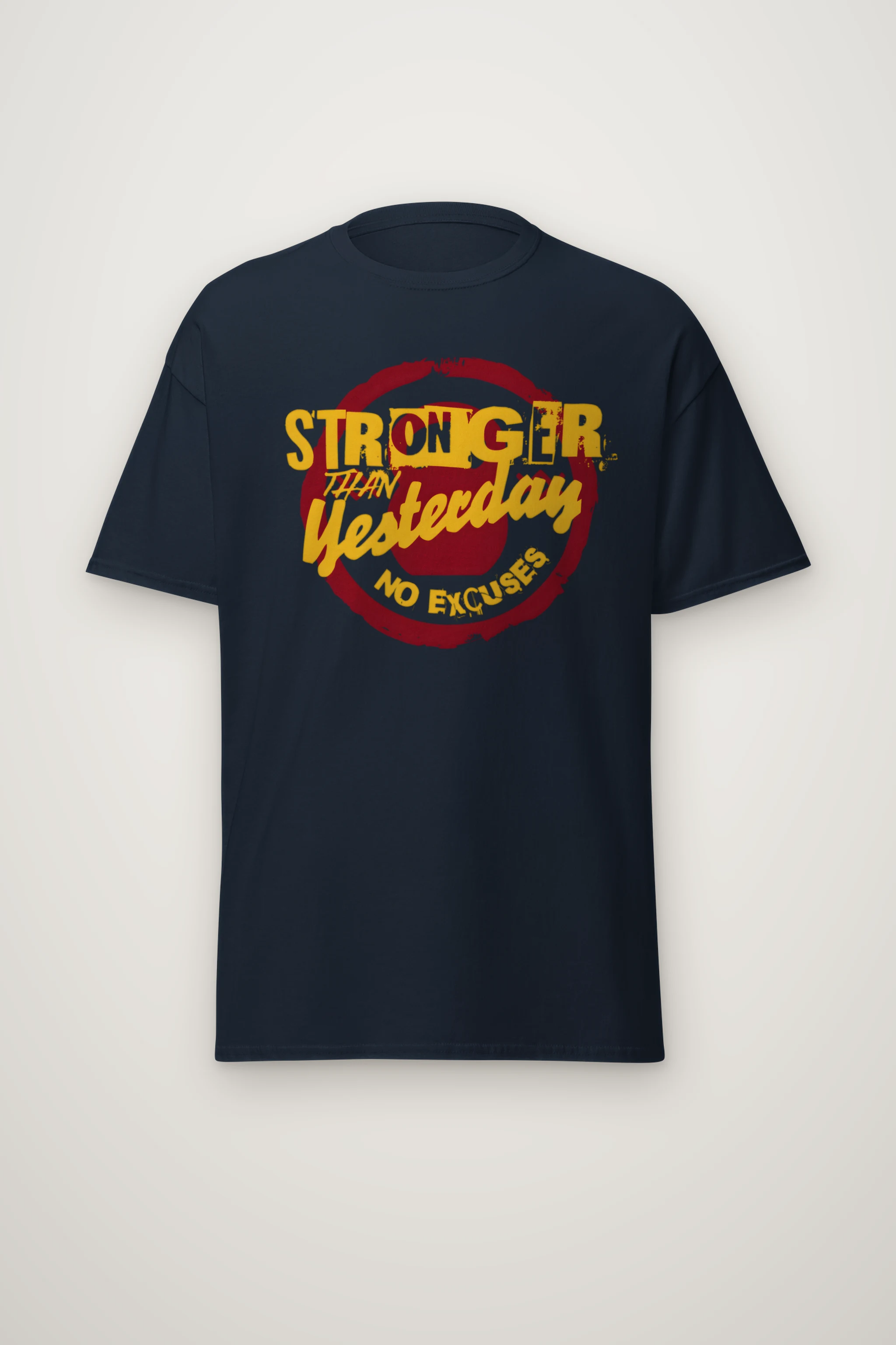 "Stronger Than Yesterday" Heavyweight Unisex Crewneck T-shirt
