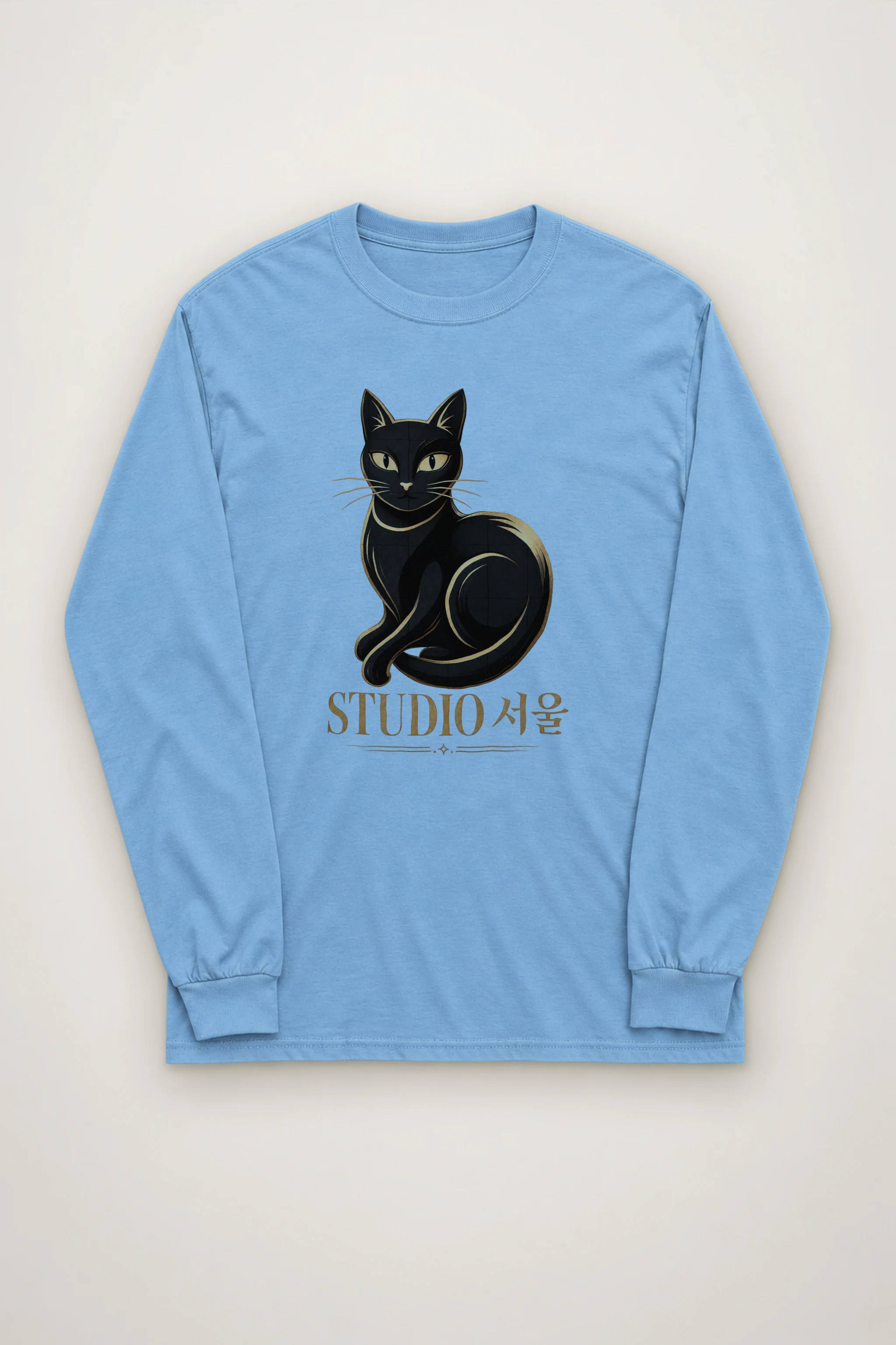 "Studio Seoul Cat" Unisex Longsleeve T-shirt