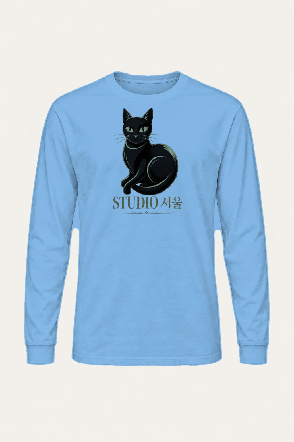 "Studio Seoul Cat" Unisex Longsleeve T-shirt | Gildan 2400
