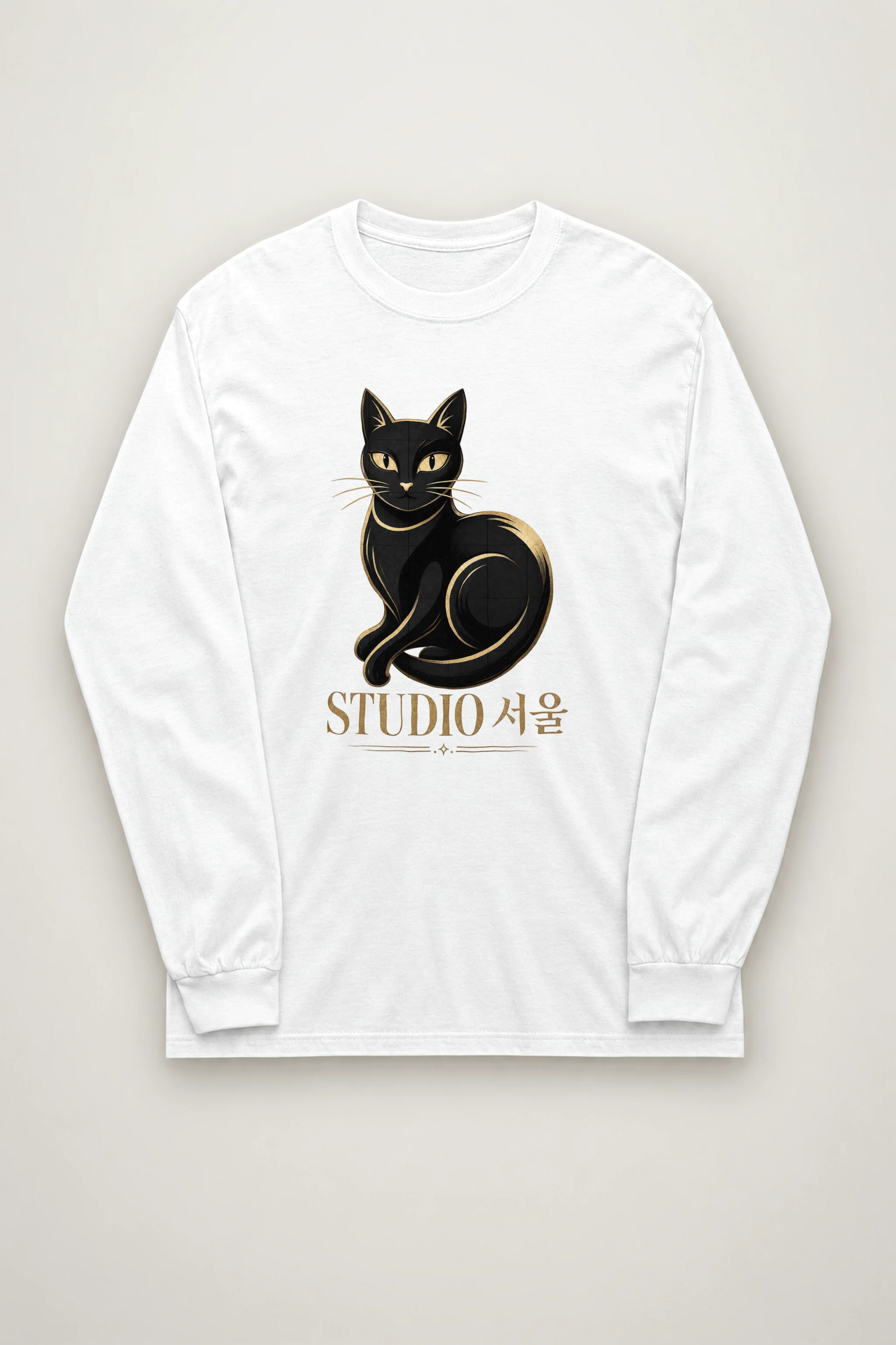 "Studio Seoul Cat" Unisex Longsleeve T-shirt