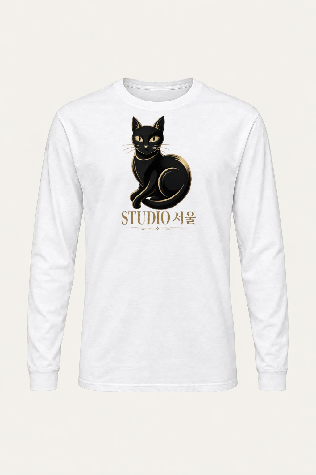 "Studio Seoul Cat" Unisex Longsleeve T-shirt | Gildan 2400