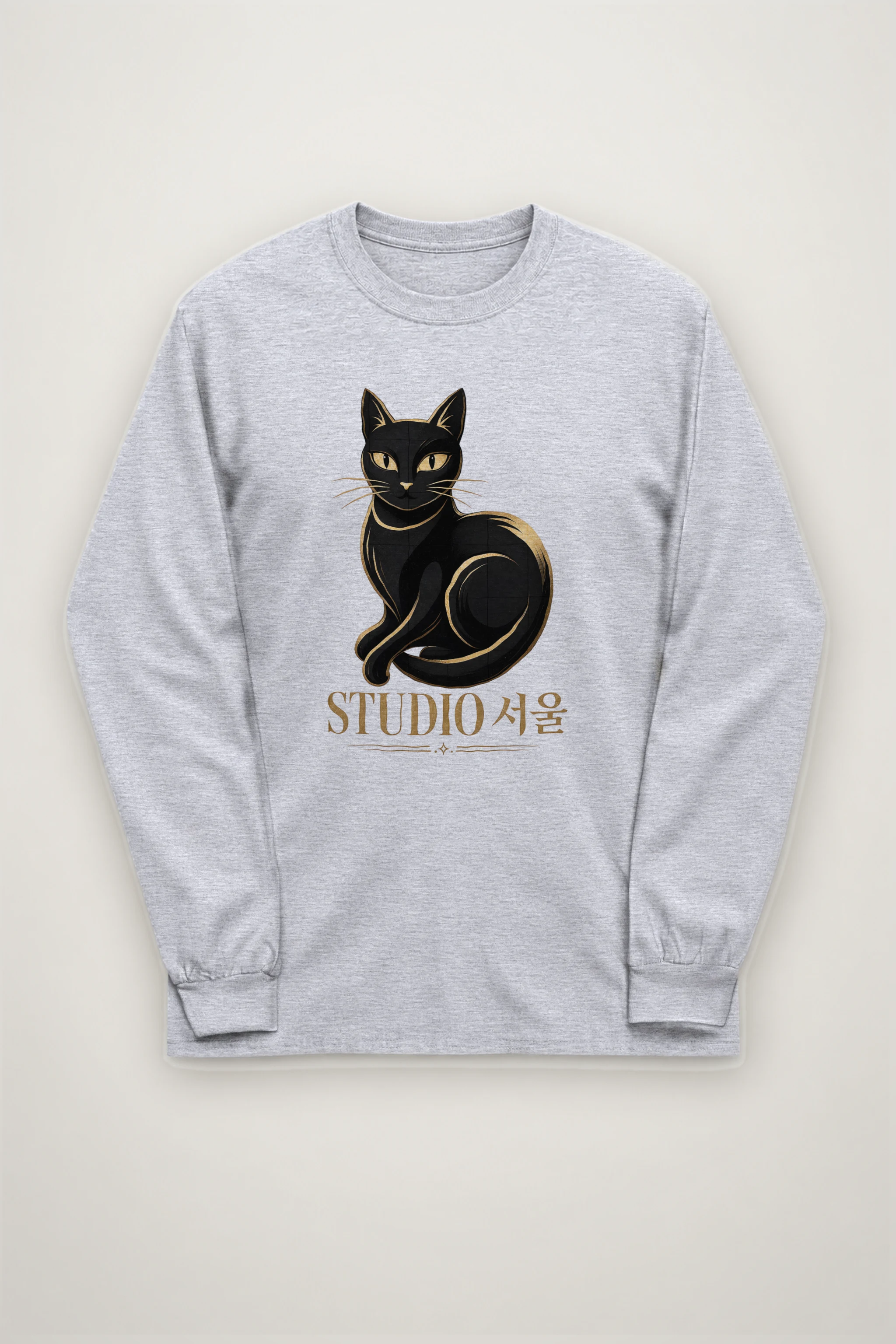 "Studio Seoul Cat" Unisex Longsleeve T-shirt
