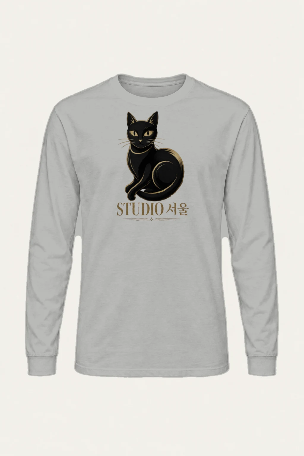 "Studio Seoul Cat" Unisex Longsleeve T-shirt | Gildan 2400