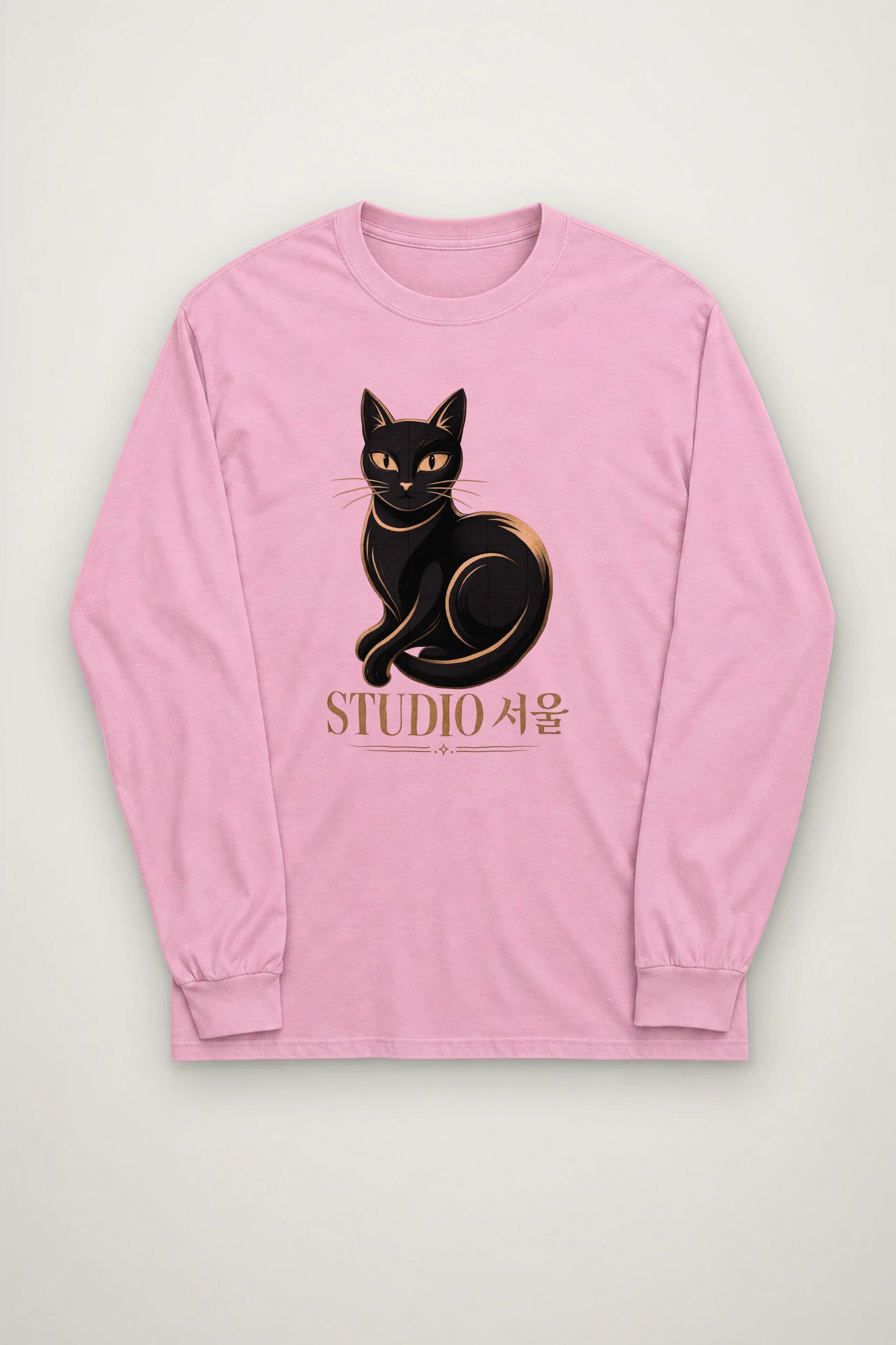 "Studio Seoul Cat" Unisex Longsleeve T-shirt