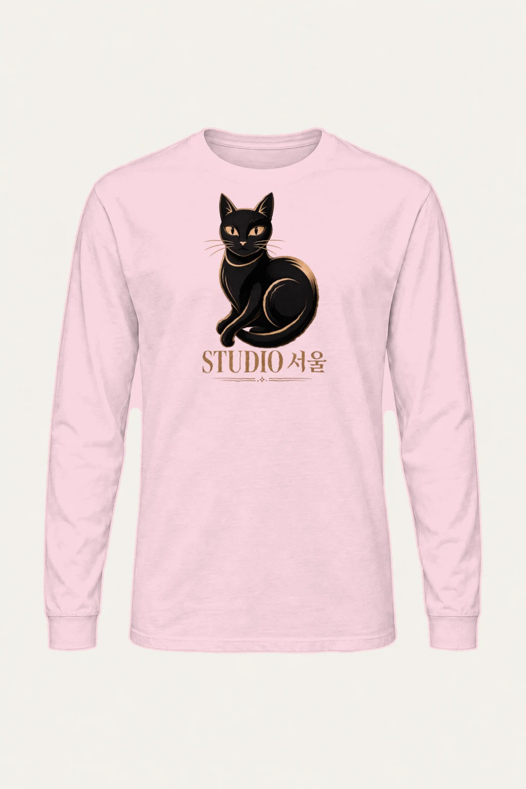 "Studio Seoul Cat" Unisex Longsleeve T-shirt | Gildan 2400