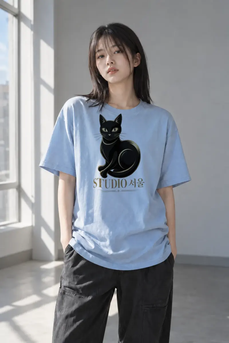 "Studio Seoul" Heavyweight Unisex Crewneck T-shirt | Gildan 5000