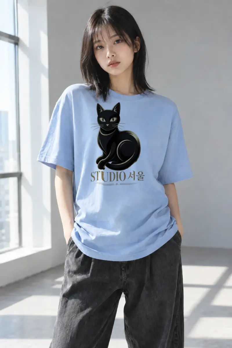 “Studio Seoul” Heavyweight Unisex Crewneck T-shirt | Gildan 5000