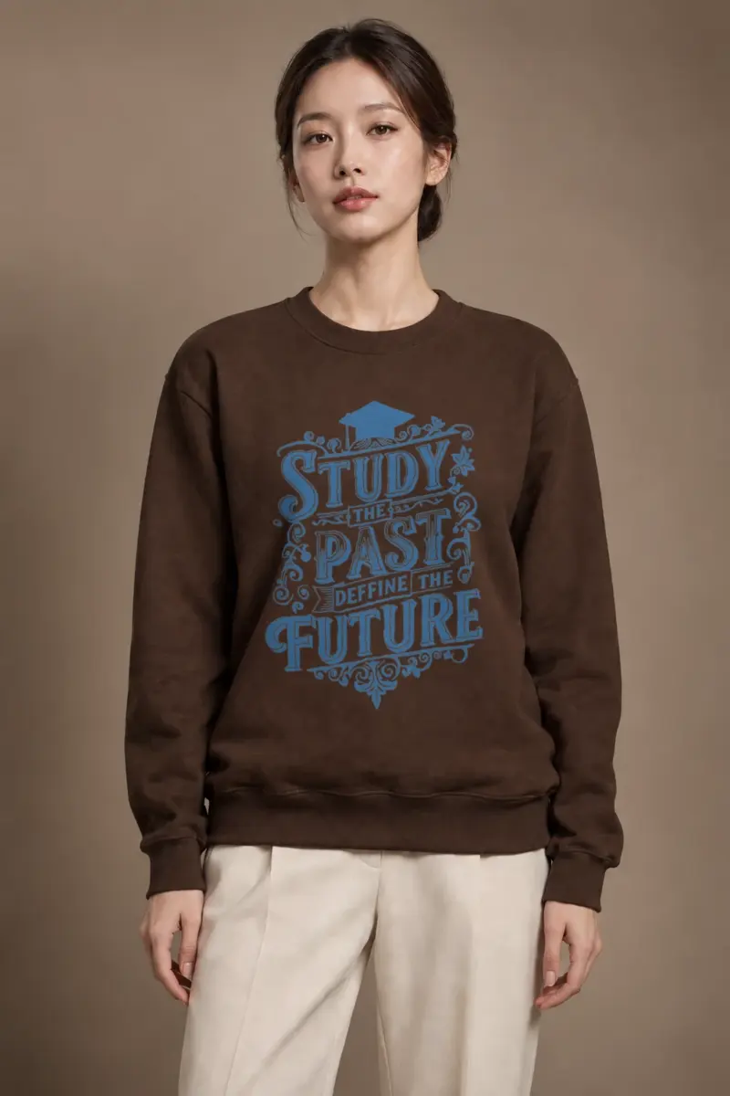 "Study The Past" Heavy Blend Unisex Crewneck Sweatshirt