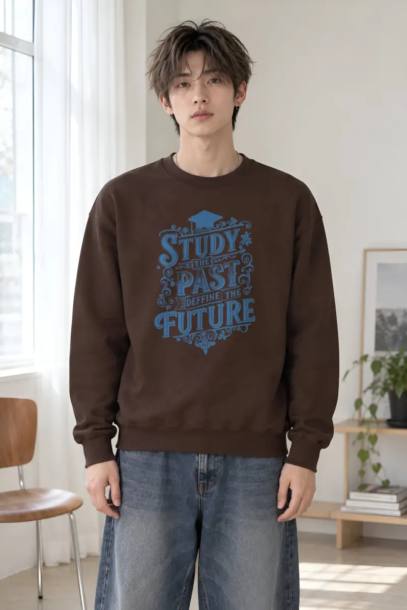 "Study The Past" Heavy Blend Unisex Crewneck Sweatshirt