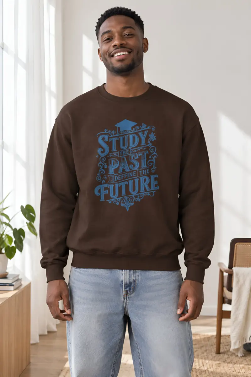 "Study The Past" Heavy Blend Unisex Crewneck Sweatshirt