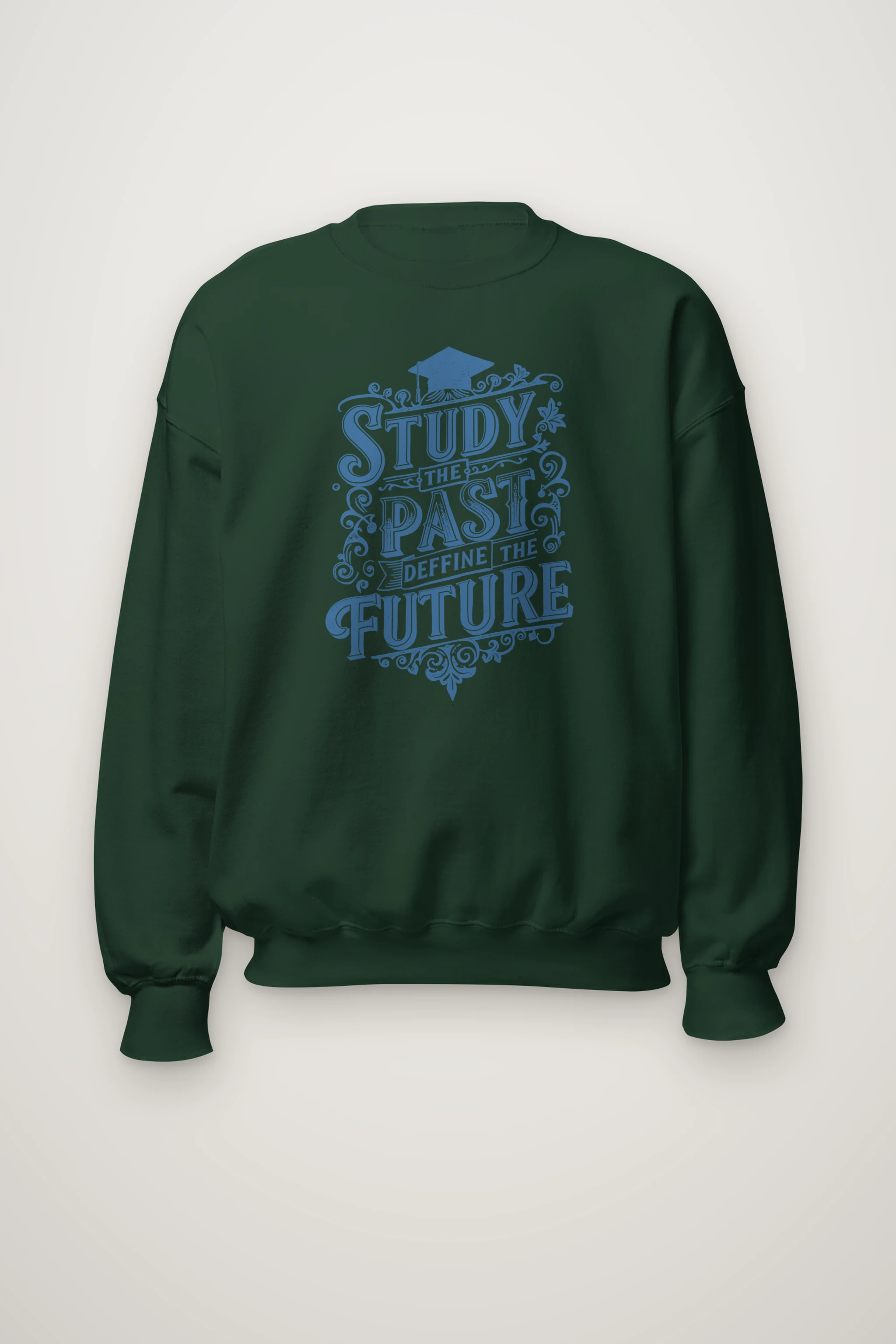 "Study The Past" Heavy Blend Unisex Crewneck Sweatshirt