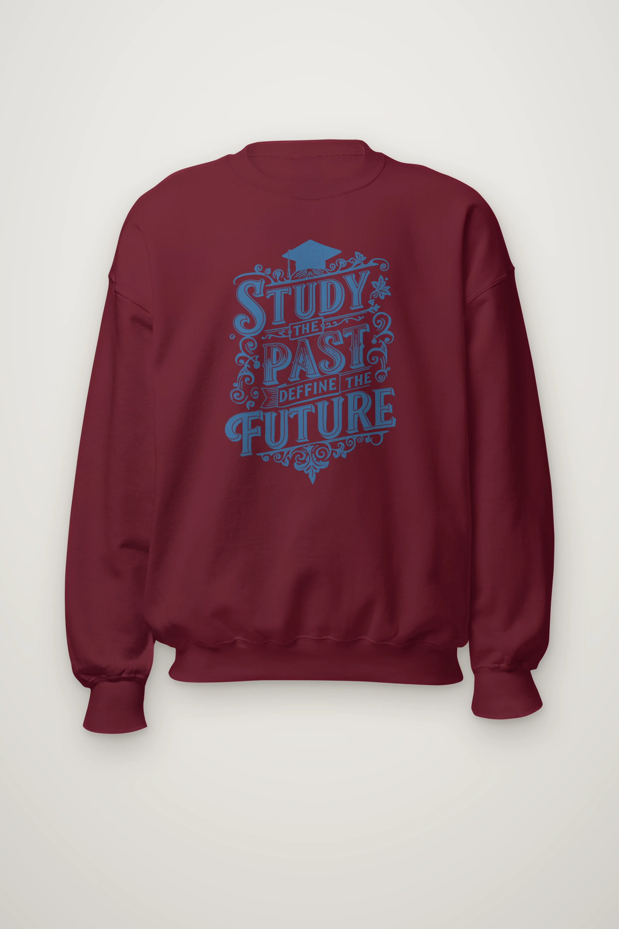 "Study The Past" Heavy Blend Unisex Crewneck Sweatshirt