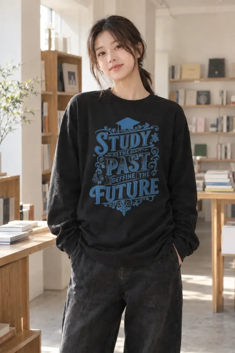 "Study The Past" Unisex Longsleeve T-shirt