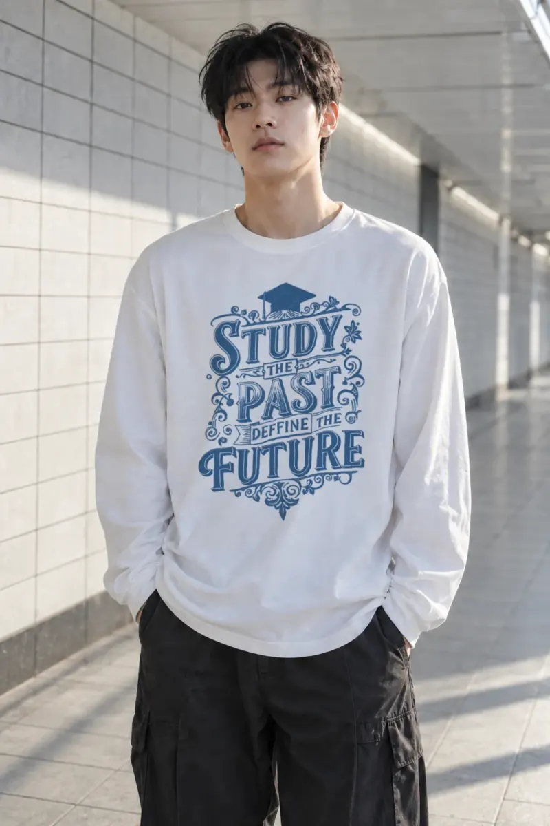 "Study The Past" Unisex Longsleeve T-shirt | Gildan 2400