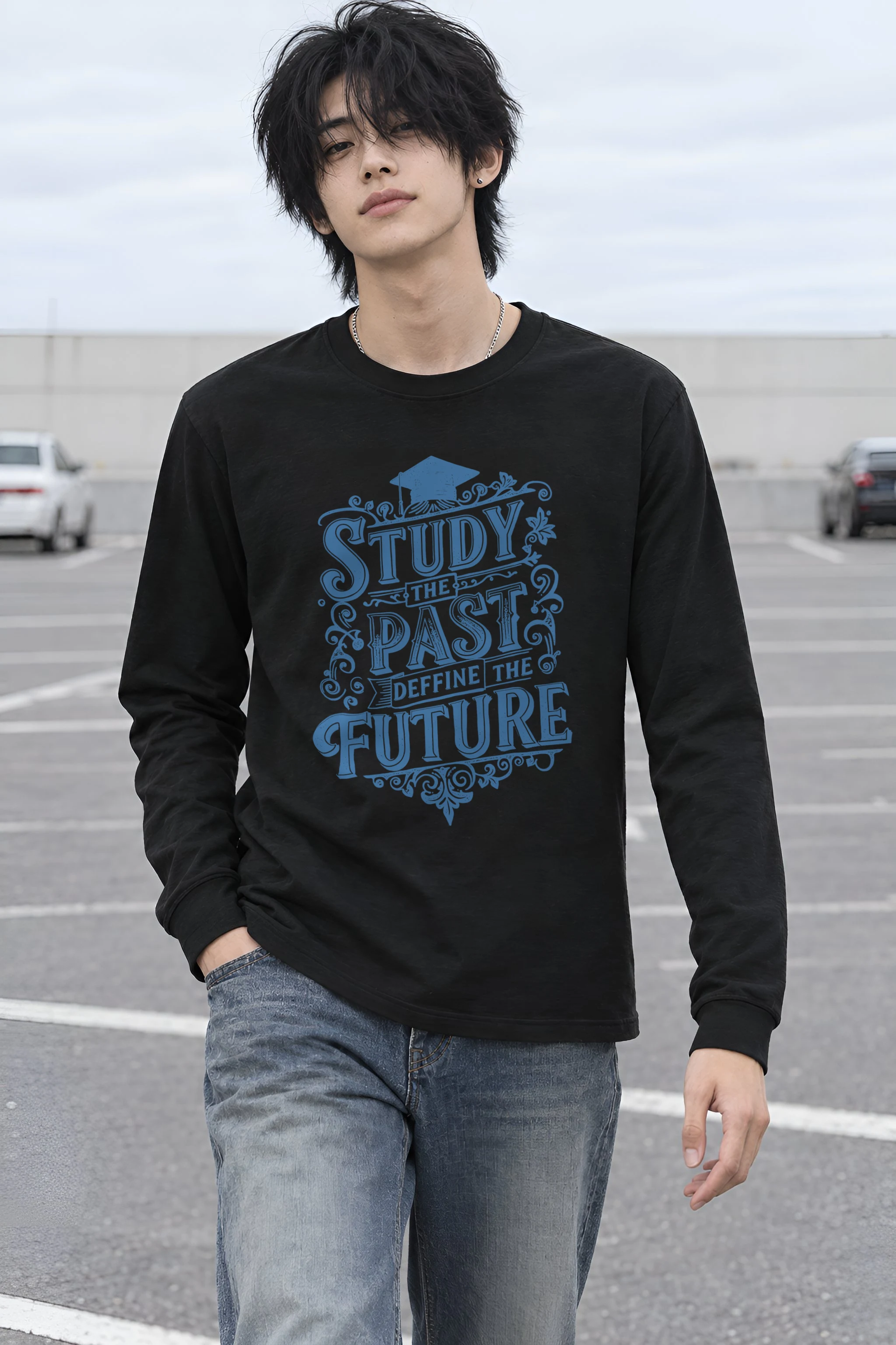 "Study The Past" Unisex Longsleeve T-shirt