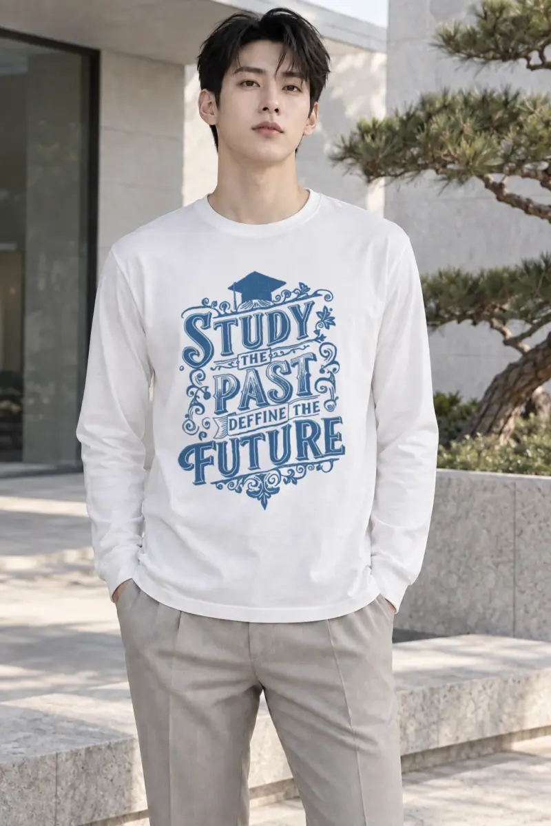"Study The Past" Unisex Longsleeve T-shirt | Gildan 2400
