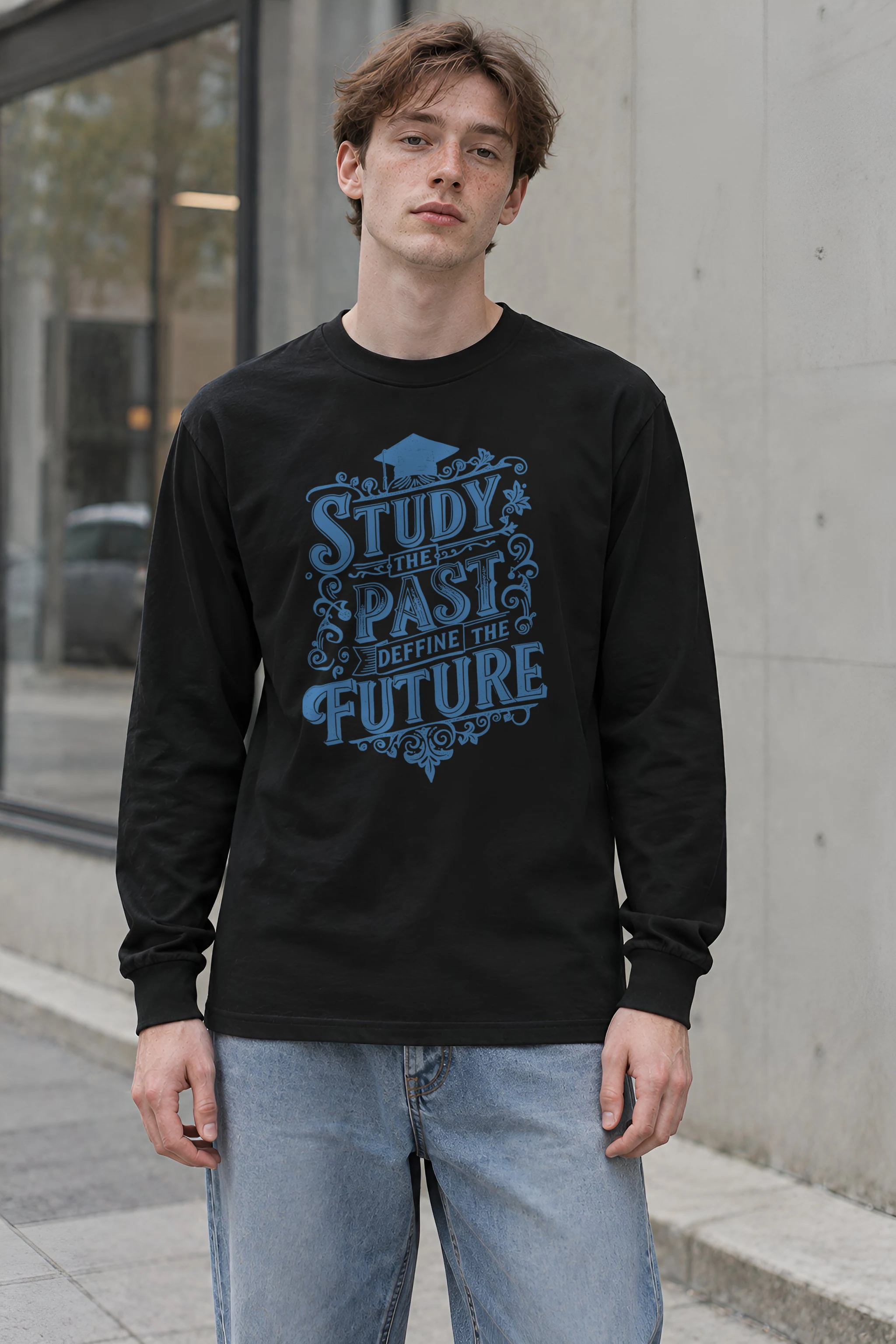 "Study The Past" Unisex Longsleeve T-shirt