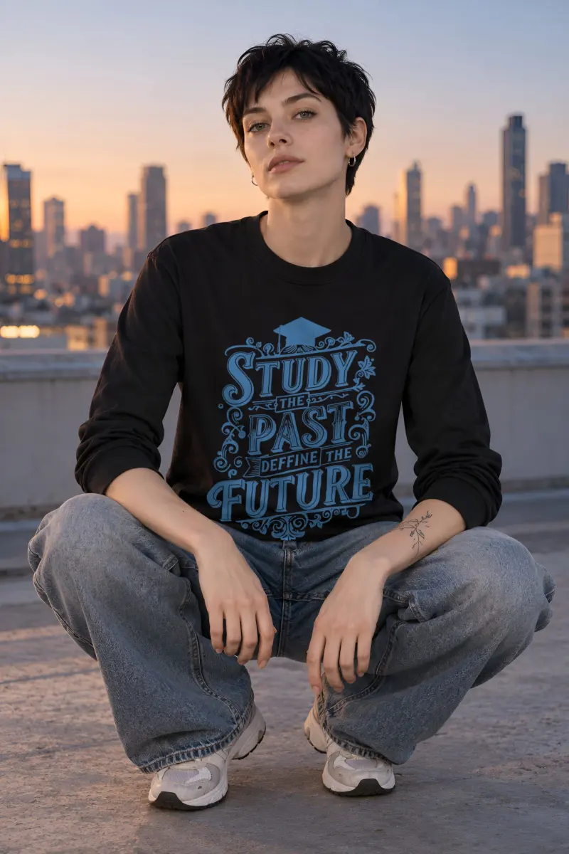 "Study The Past" Unisex Longsleeve T-shirt