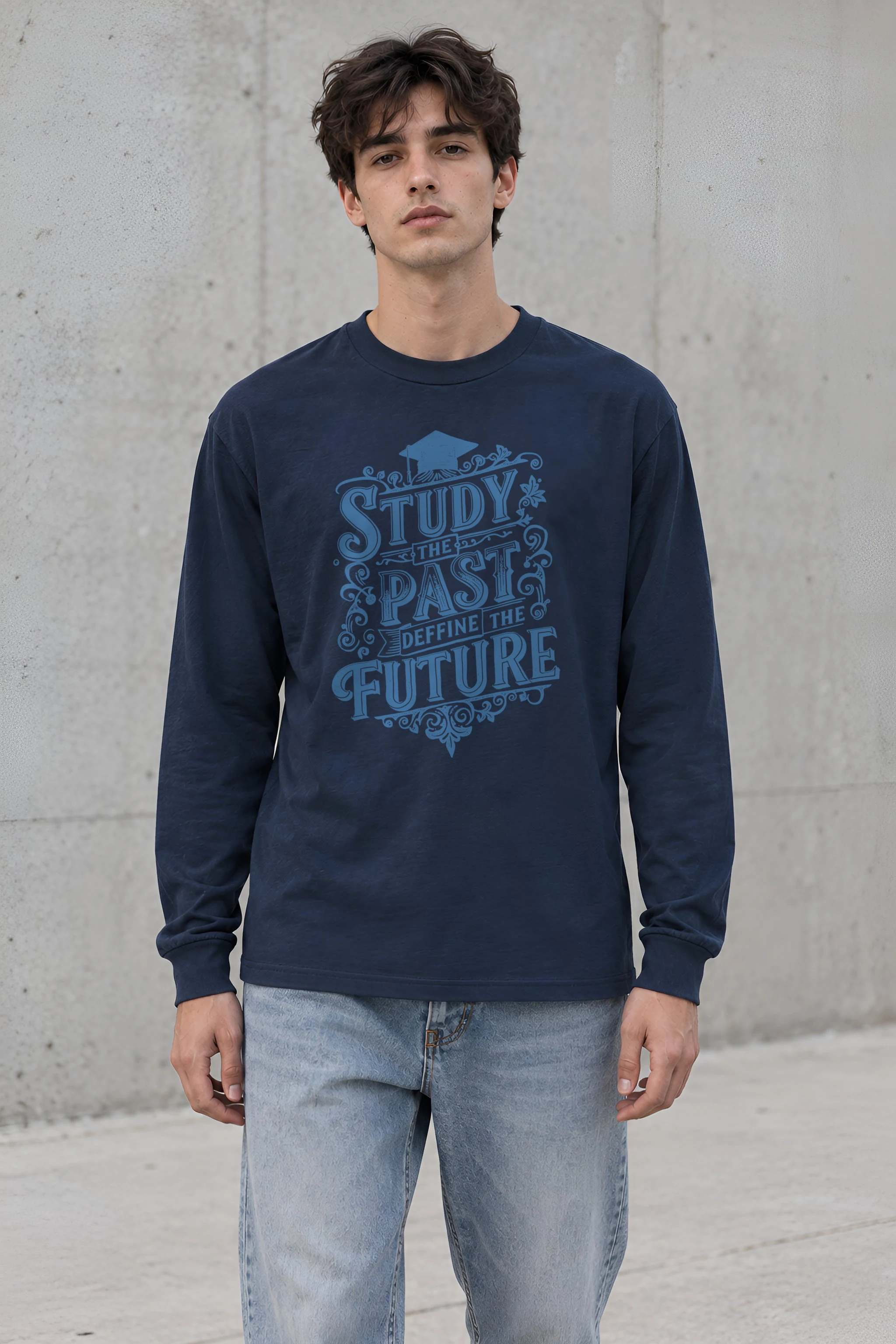 "Study The Past" Unisex Longsleeve T-shirt