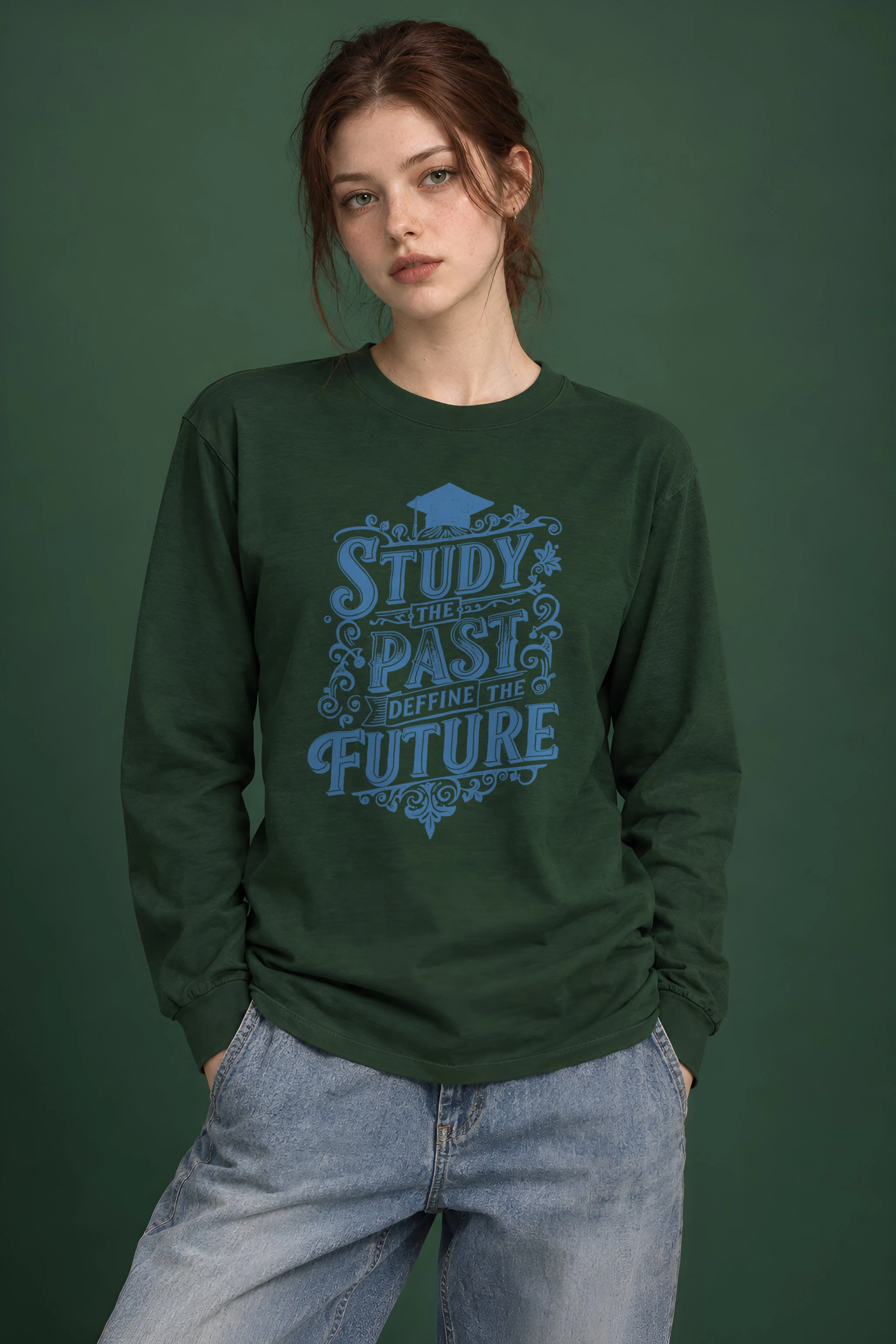"Study The Past" Unisex Longsleeve T-shirt