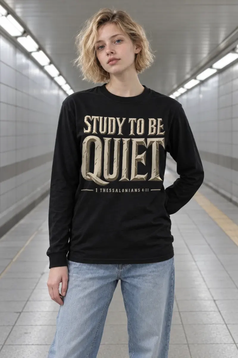“Study To Be Quiet” Unisex Longsleeve T-shirt