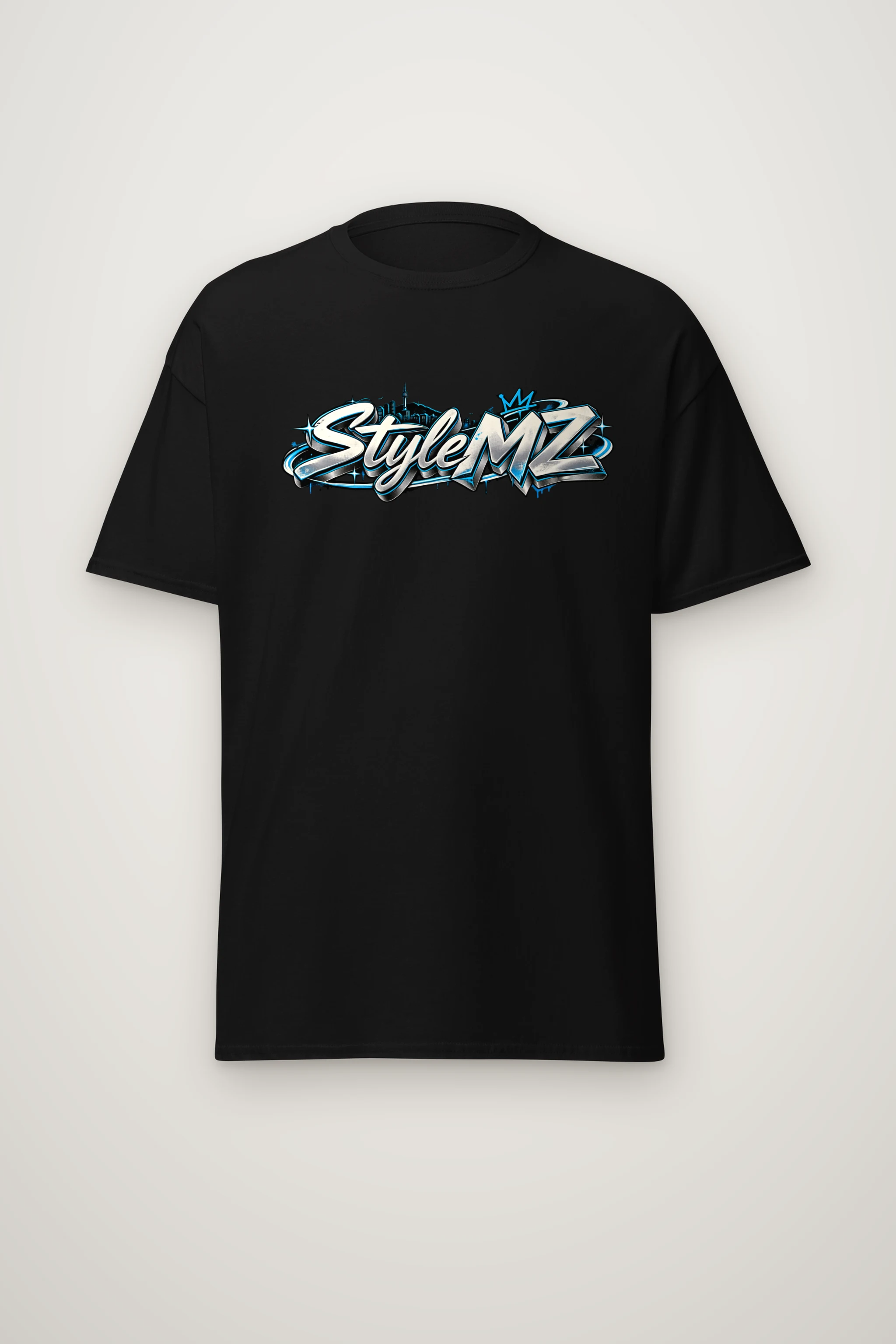 "Graffiti Bubble Style MZ" Heavyweight Unisex Crewneck T-shirt