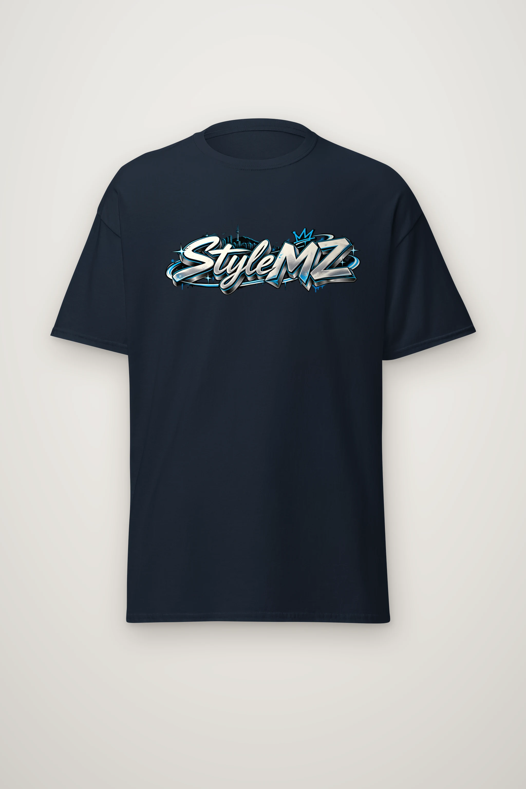 "Graffiti Bubble Style MZ" Heavyweight Unisex Crewneck T-shirt